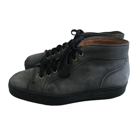 Men’s Bally Gray Fine Suede Style Ankle Boots Pander Style Size 8D main image 4